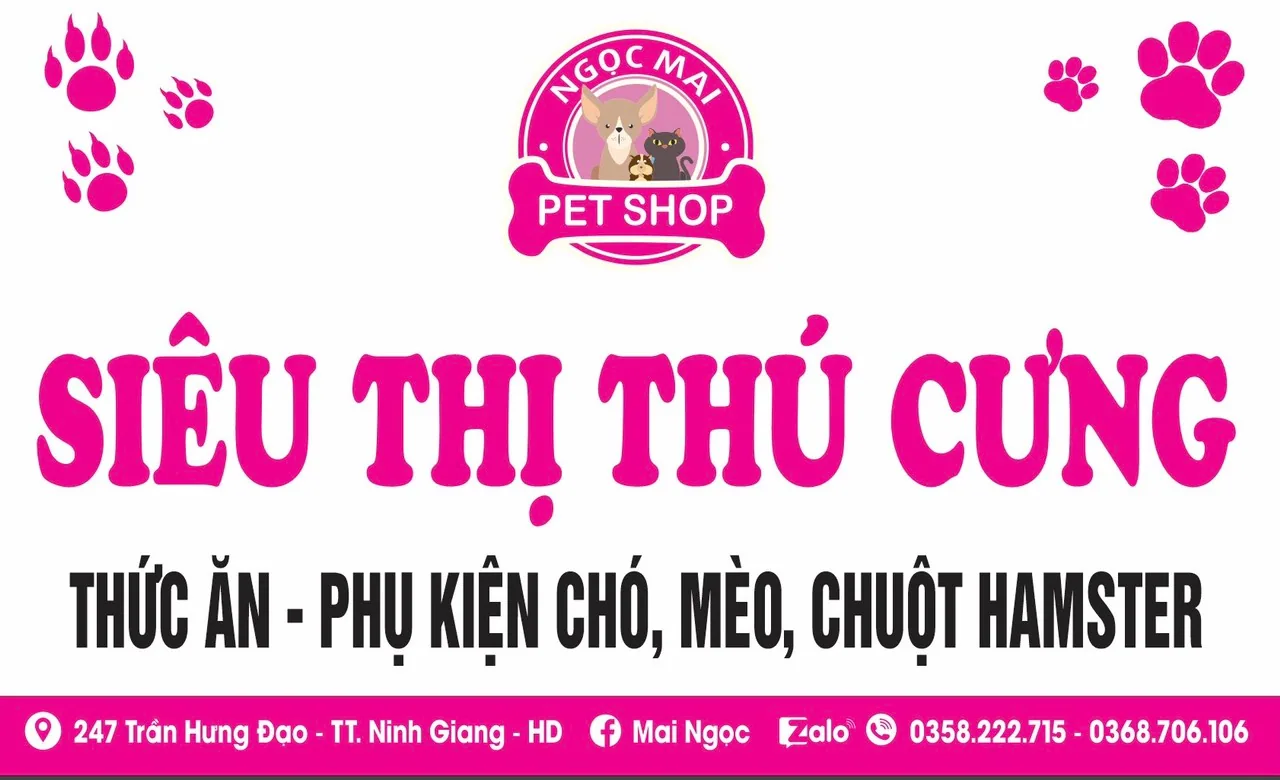 Cửa hàng Ngọc Mai Petshop phụ kiện thức ăn chó mèo tại Ninh Giang, Hải Dương